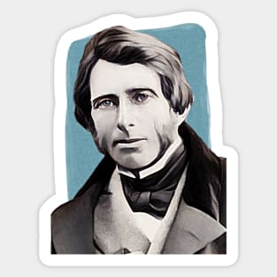 English Writer John Ruskin illustration Sticker